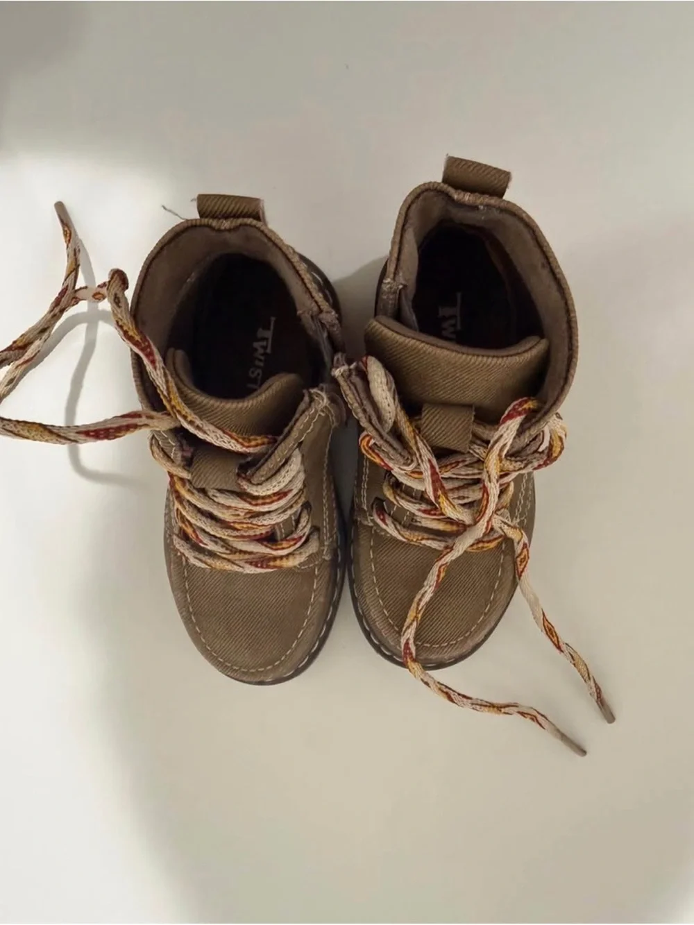 Twister Brown Kids High-Top Lace Boots